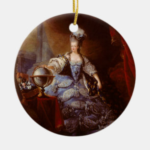 Ornement En Céramique Marie Antoinett de l'Autriche par Jean Baptiste