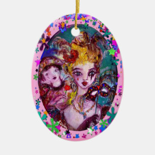 ORNEMENT EN CÉRAMIQUE MASQUERADE DE VALENTINE VÉNÉTIENNE MASQUÉRADE MASQ