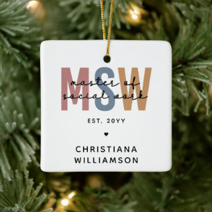 Ornement En Céramique Master en travail social en MSW