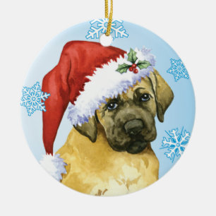 Ornement En Céramique Mastiff heureux de Howlidays