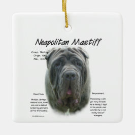 Ornement En Céramique Mastiff napolitain (gris)