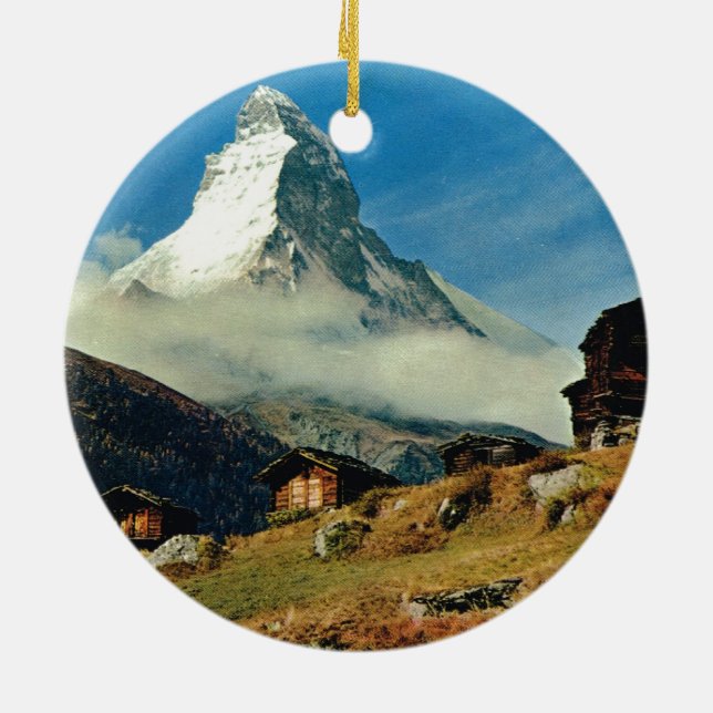 Ornement En Céramique Matterhorn, Zermatt, Suisse (Dos)