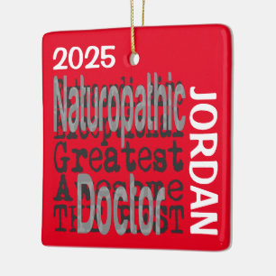 Ornement En Céramique Médecin Naturopathique Extraordinaire CUSTOM