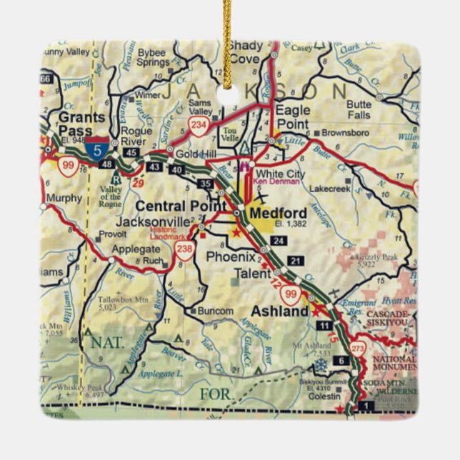 Ornement En Céramique Medford OU Carte (Dos)
