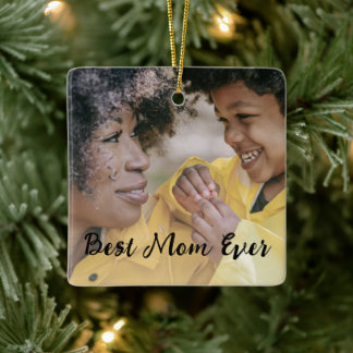 Ornement En Céramique Meilleure Maman Jamais Noms d'Enfants Personnalisé