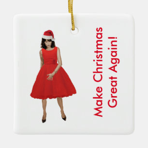 Ornement En Céramique Melania, Rends Noël Génial !