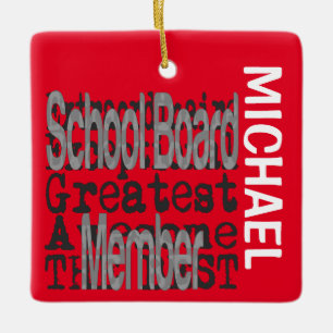 Ornement En Céramique Membre du conseil scolaire Extraordinaire CUSTOM