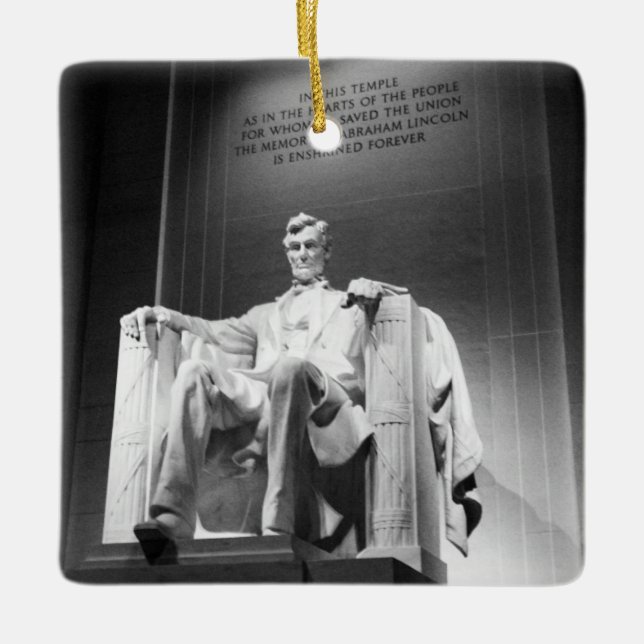 Ornement En Céramique Mémorial de Lincoln (Devant)