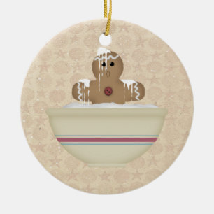 Ornement En Céramique Messy Gingerbread