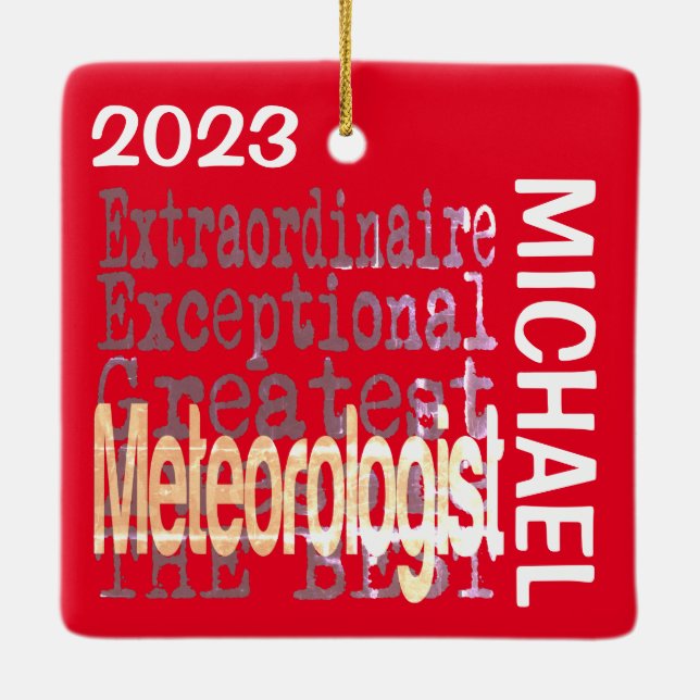 Ornement En Céramique MétéoOrologist Hostom (Dos)