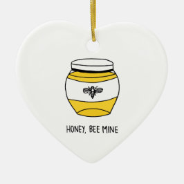Ornement En Céramique Miel, mienne d'abeille