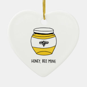 Ornement En Céramique Miel, mienne d'abeille