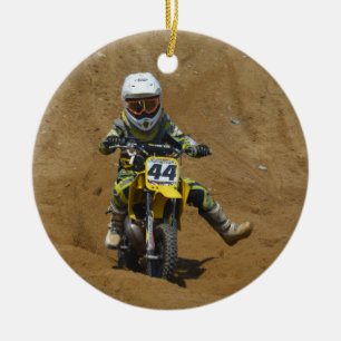 Ornement En Céramique Mini motocross