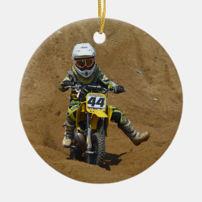 Ornement En Céramique Mini motocross (Devant)