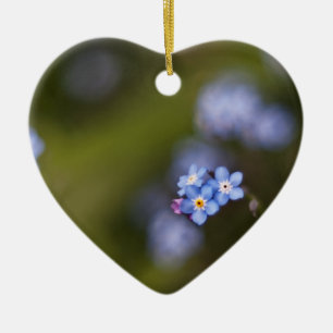 Ornement En Céramique Minuscule oubliez-moi pas fleur