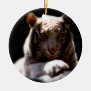 Ornement En Céramique Mirage blanc de tigre