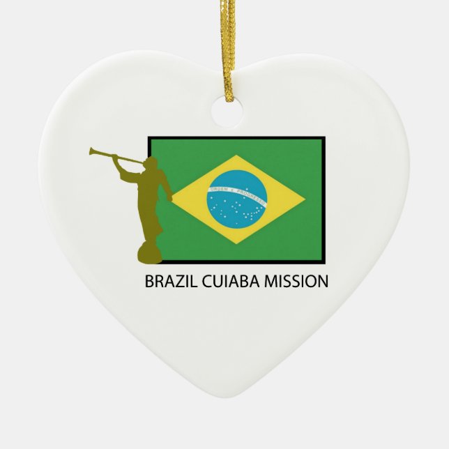 ORNEMENT EN CÉRAMIQUE MISSION LDS DU BRÉSIL CUIABA (Devant)