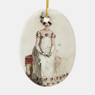 Ornement En Céramique "Mlle Bennet"