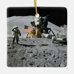 Ornement En Céramique Module lunaire 1971 d'Apollo 15 d'alunissage de la