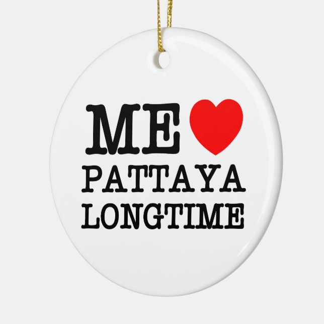 ORNEMENT EN CÉRAMIQUE MOI AIME PATTAYA LONGTIME (Gauche)