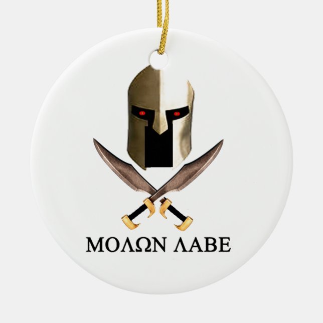 ORNEMENT EN CÉRAMIQUE MOLON LABE (Devant)