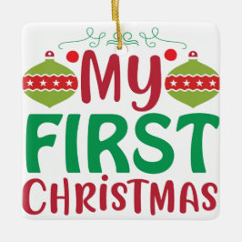 Ornement En Céramique Mon premier Noël