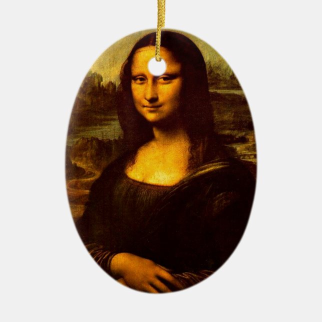 Ornement En Céramique Mona Lisa (Devant)