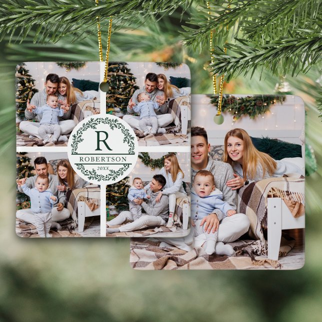 Ornement En Céramique Monogramme de Noël 5 photo (Créateur téléchargé)