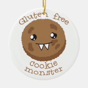 Ornement En Céramique Monstre libre de biscuit de gluten