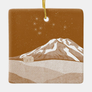 Ornement En Céramique Mont Taranaki