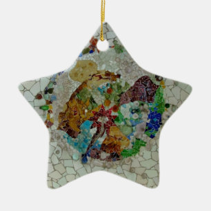 Ornement En Céramique Mosaïque de Gaudi