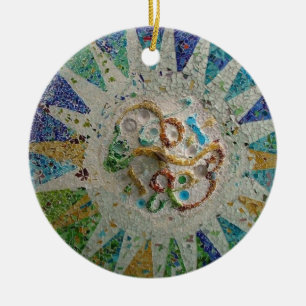 Ornement En Céramique Mosaïque de Gaudi