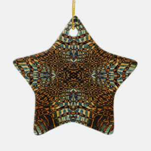 Ornement En Céramique Motif à fourrure de tigre de Kaleidoscope