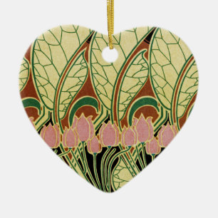 Ornement En Céramique Motif Art Nouveau #1