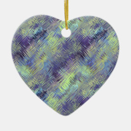 Ornement En Céramique Motif de fluides bleu tanzanite