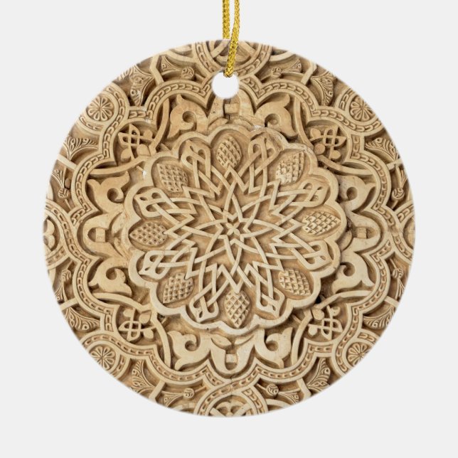 Ornement En Céramique motif de l'Alhambra (Devant)