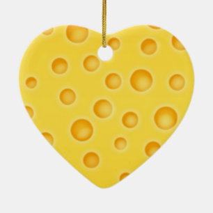 Ornement En Céramique Motif de texture au fromage suisse