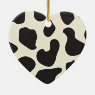 Ornement En Céramique Motif de vache à peau de vache