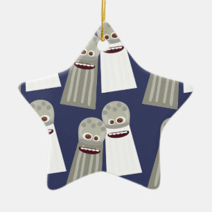 Ornement En Céramique Motif salé et poivre