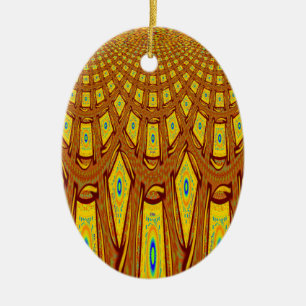 Ornement En Céramique Motif tribal africain