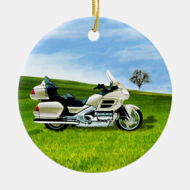 Ornement En Céramique Moto de Cindy Johnson (Devant)