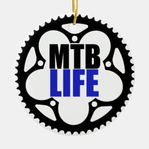 Ornement En Céramique Mountain Bike Life