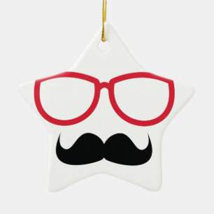 Ornement En Céramique Moustache