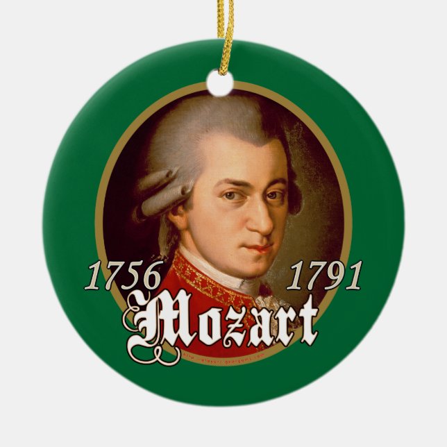 Ornement En Céramique Mozart (Devant)