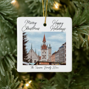 Ornement En Céramique Munich Personnaliser le marché de Noël Allemagne