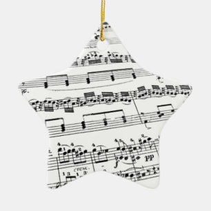 Ornement En Céramique Musique de feuille