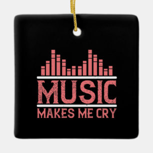 Ornement En Céramique Musique - La musique me fait pleurer