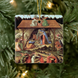 Ornement En Céramique Naissance du Christ, Nativité mystique de Botticel