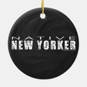 Ornement En Céramique Natif New Yorkais noir