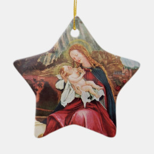ORNEMENT EN CÉRAMIQUE NATIVITÉ AVEC ANGELS - MAGIE DE NOËL